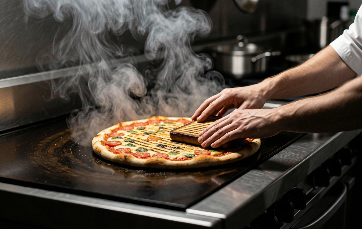 Professional kitchen action at our Toronto location