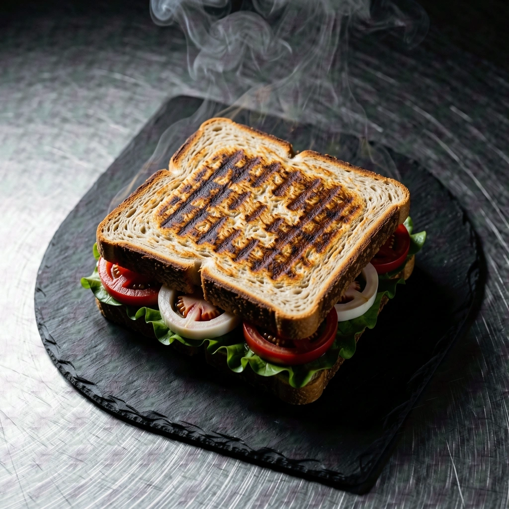 Hot grilled sandwich